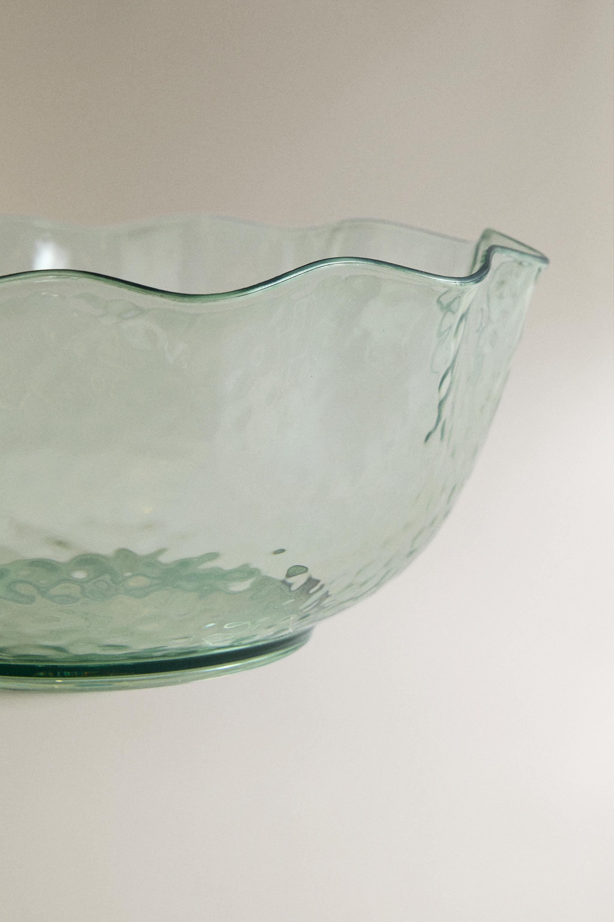 HAMMERED ACRYLIC SALAD BOWL
