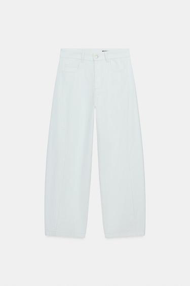 PANTALON BALLOON ZW COLLECTION - Bleu clair de Zara - Image 6