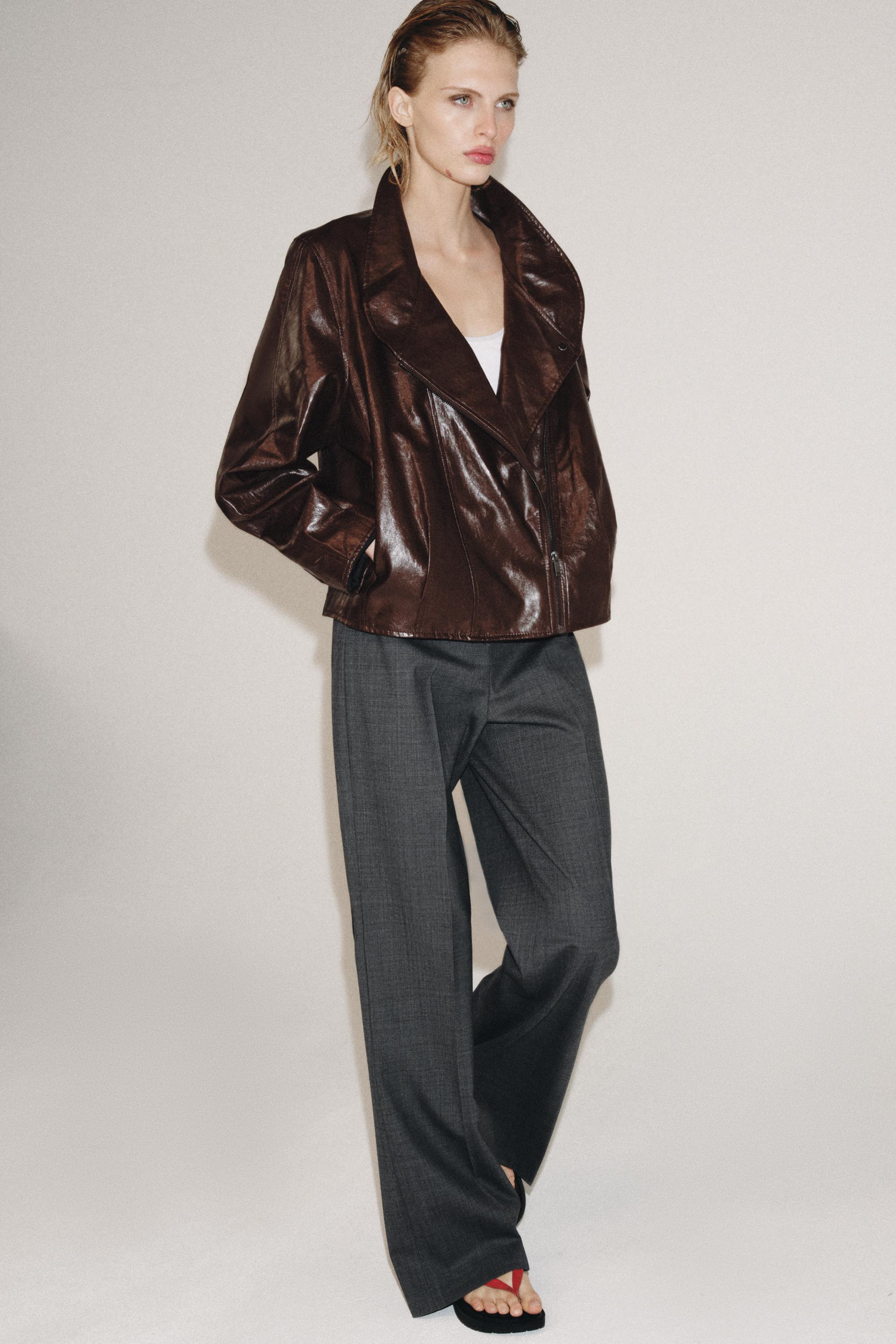 ZW COLLECTION FAUX LEATHER JACKET
