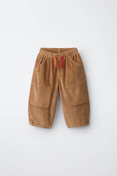 MICKEY MOUSE © DISNEY CORDUROY BALLOON TROUSERS - camel de Zara