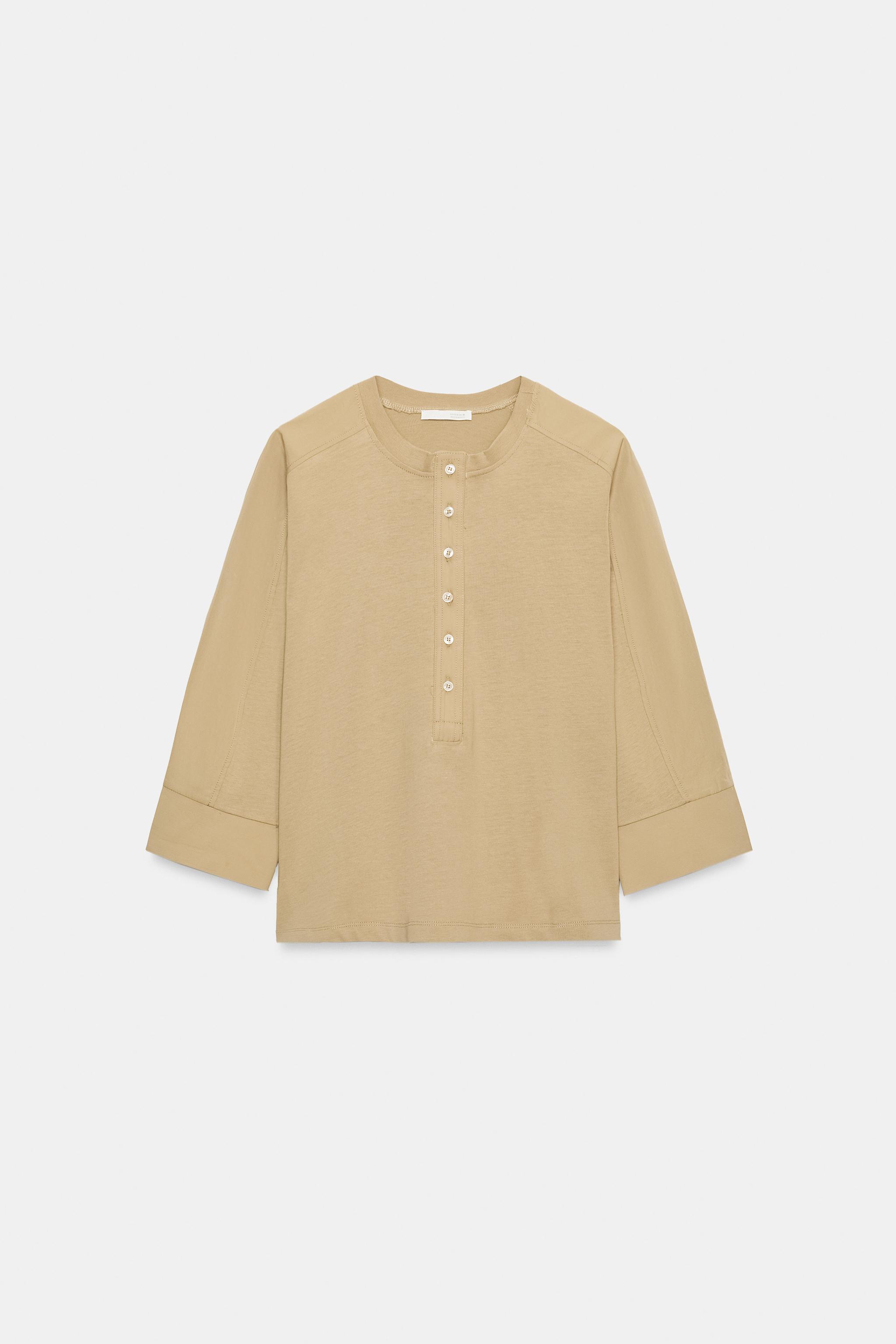 Zara KOMBİNE T-SHIRT görsel 5