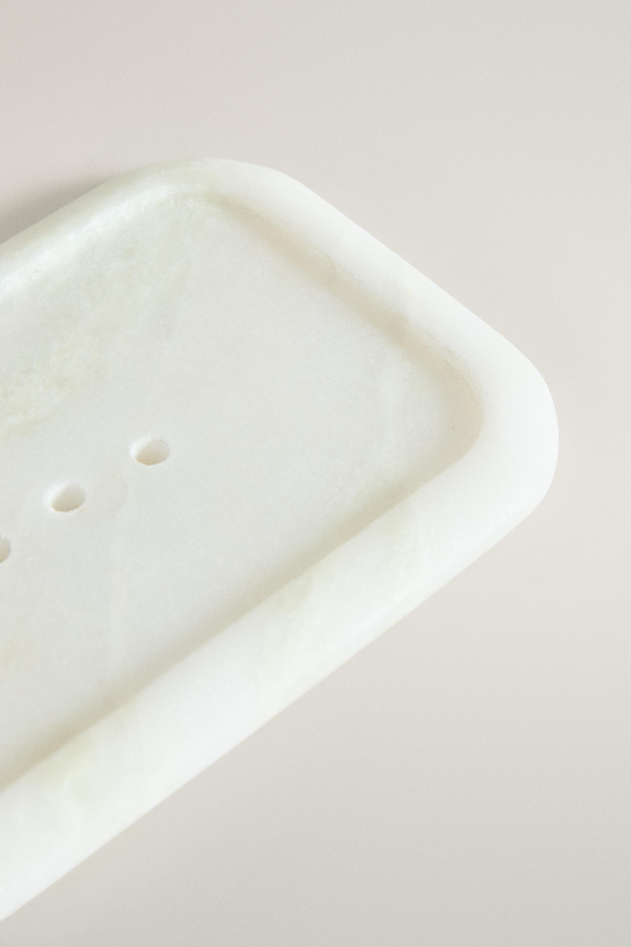 PORTE-SAVON MARBRE BLANC
