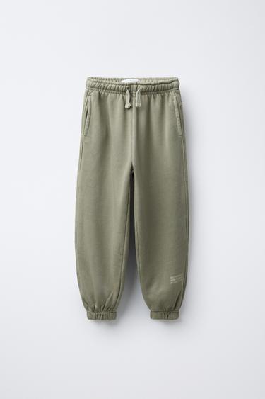 GARMENT-DYED SWEATSHIRT AND JOGGERS SET - Beige by Zara - Image 3