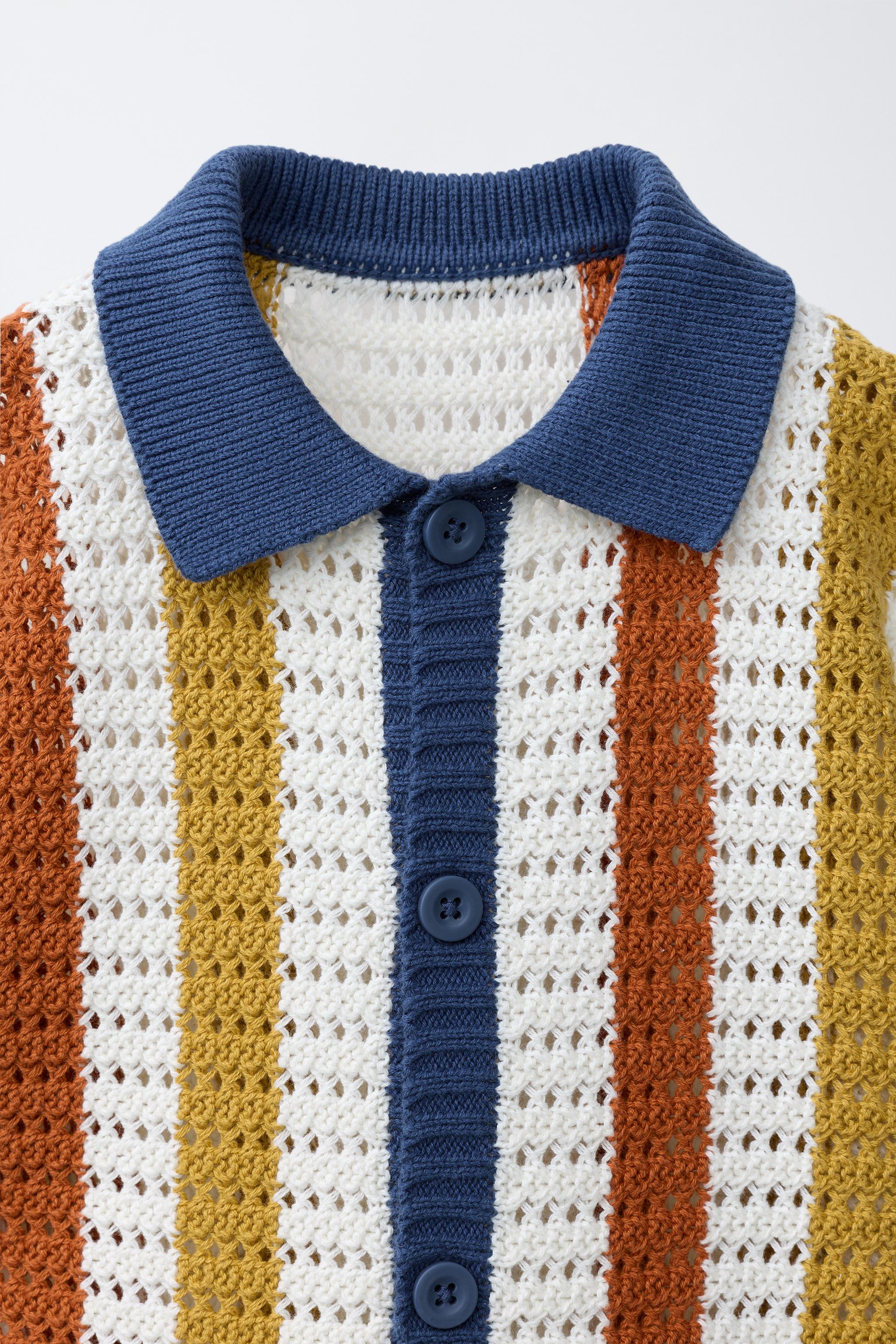 STRIPED KNIT SHIRT