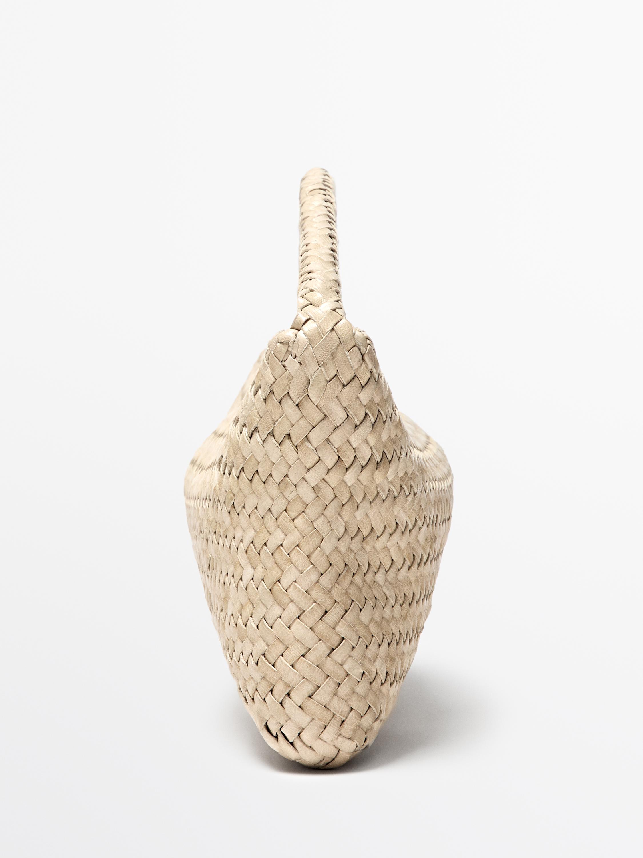 Sac tressé cuir nappa