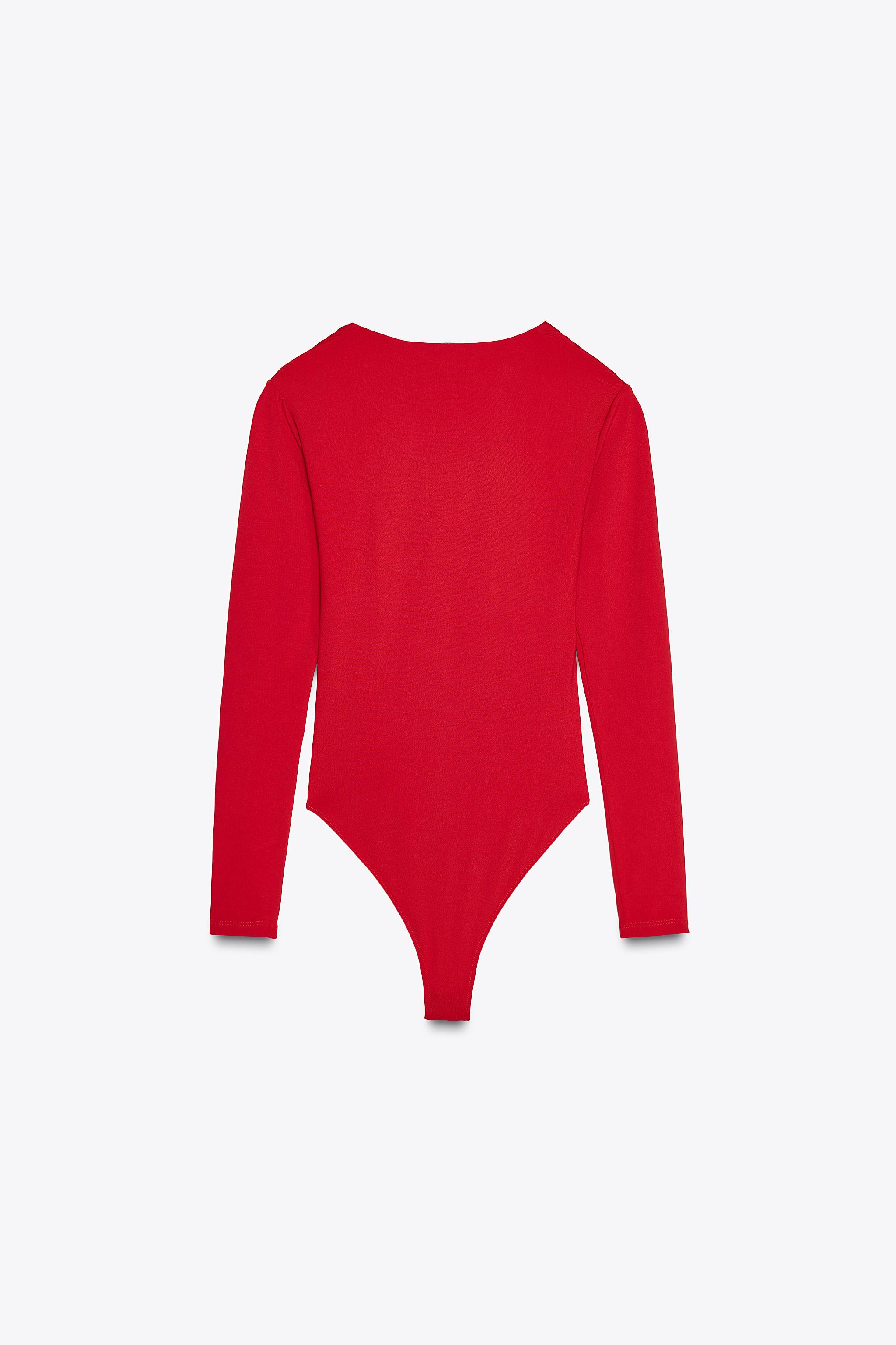 ZARA ポリアミド ギャザーボディスーツ 3641/332 ポリアミド ギャザーボディスーツ - ホワイト | ZARA Japan / 日本