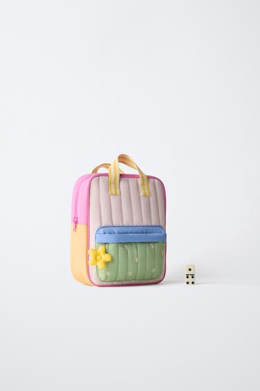 SAC À DOS MULTICOLORE FLEUR - Rose de Zara - Image 5