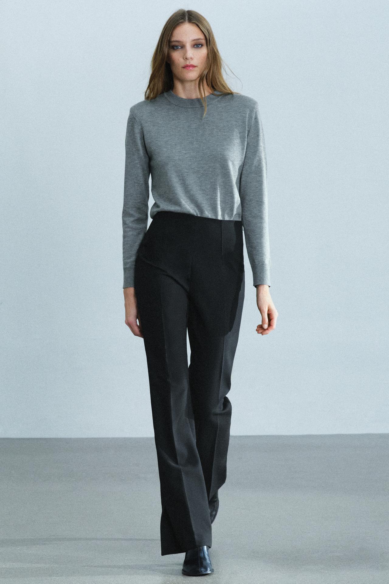 Брюки ZW COLLECTION расклёшенные с разрезами