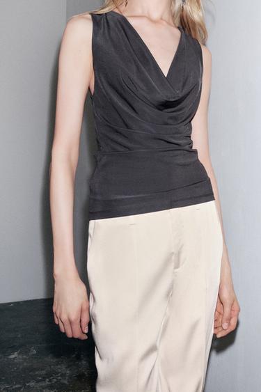 LASKEUTUVA LIEHUVA TOPPI - Charcoal grey Zaralta