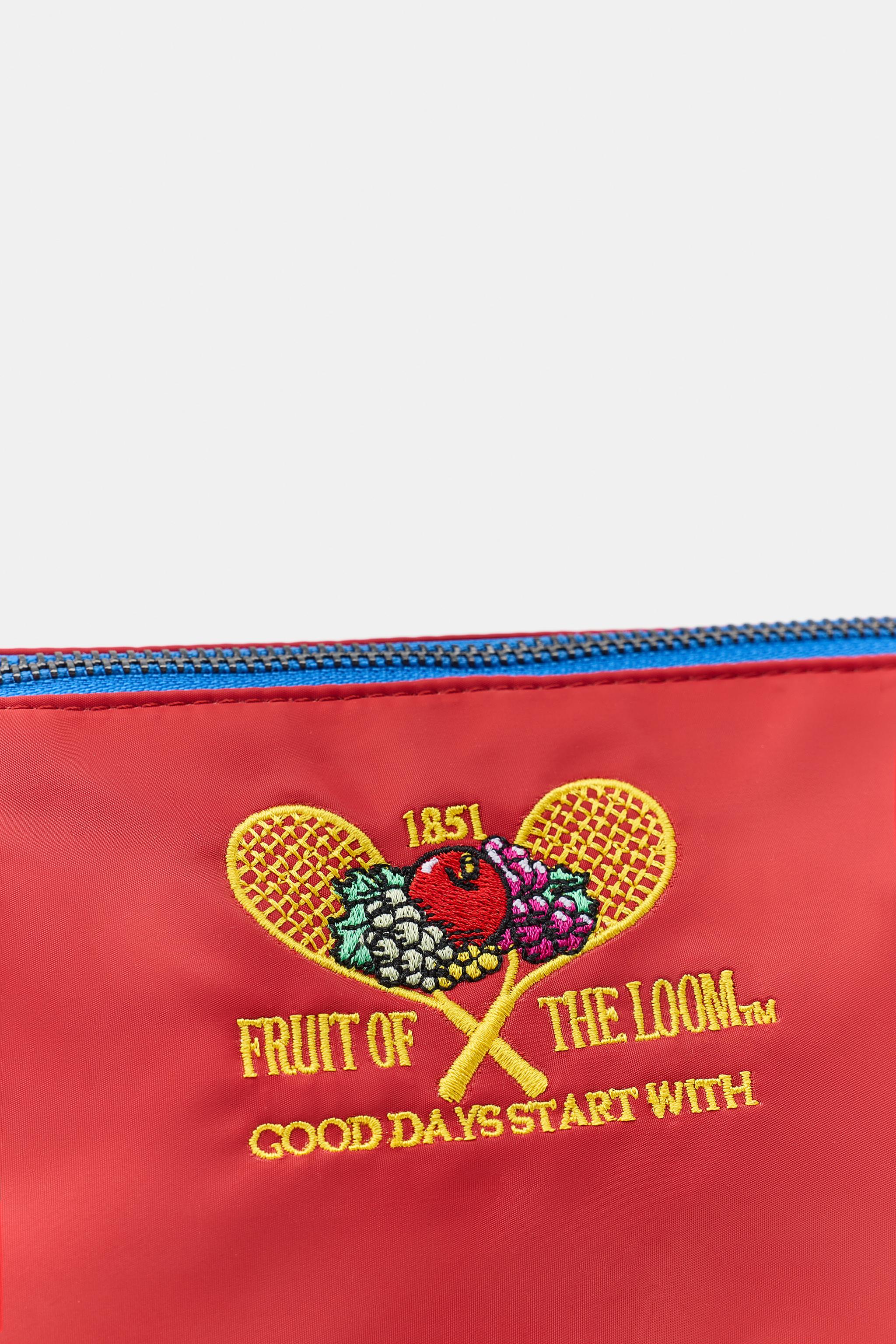 Zara FRUIT OF THE LOOM™ İŞLEMELİ NAYLON MAKYAJ ÇANTASI görsel 2