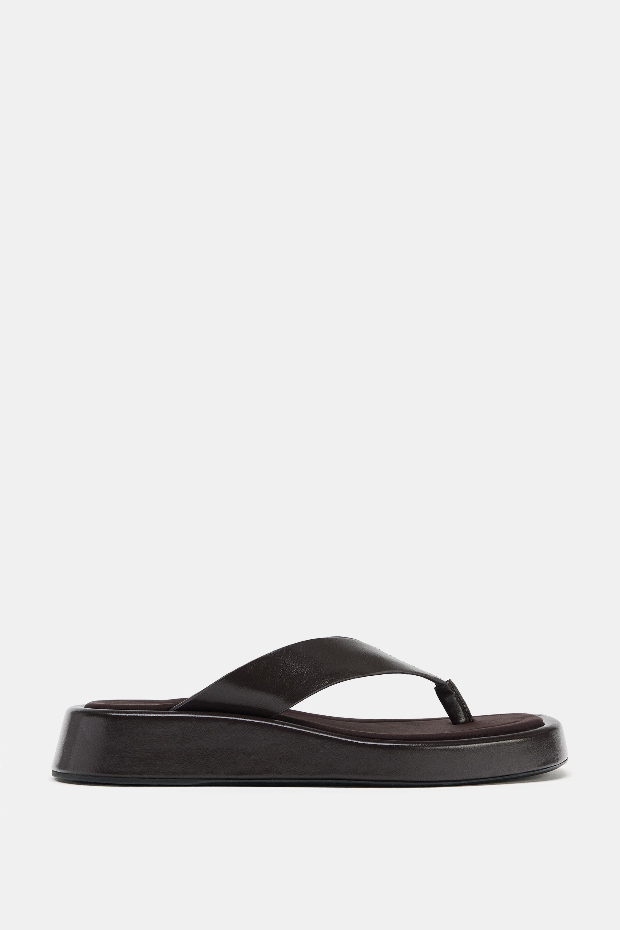 Женские сандалии Zara STRAPPY FLAT SANDALS