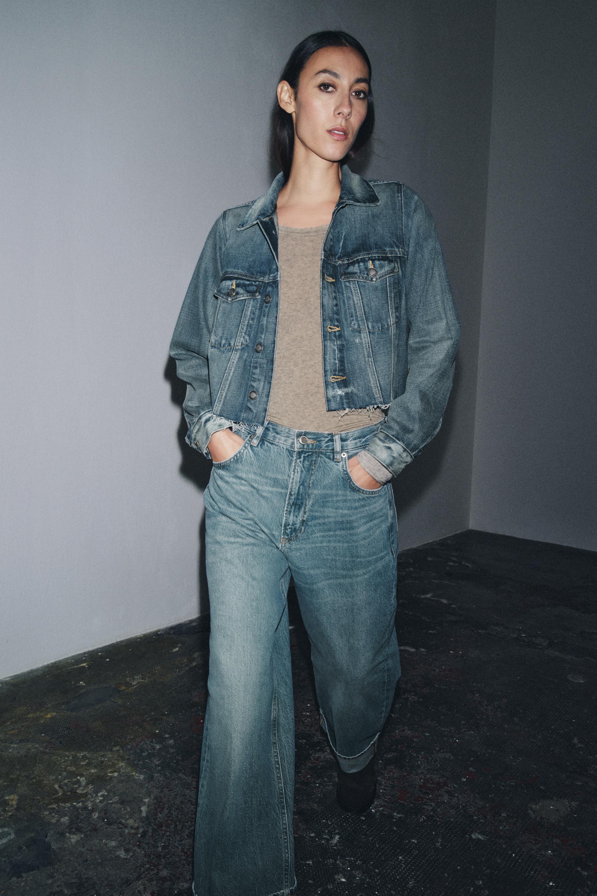 ZARA Gジャン アウター デニム スカート セットアップ ZARAのアイテムを使った「デニムジャケット」のレディース人気