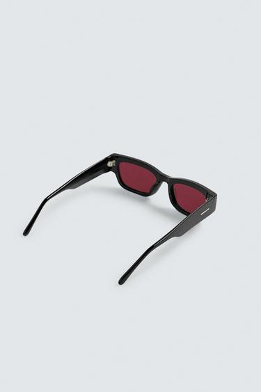 LUNETTES DE SOLEIL RECTANGULAIRES - Noir de Zara - Image 6