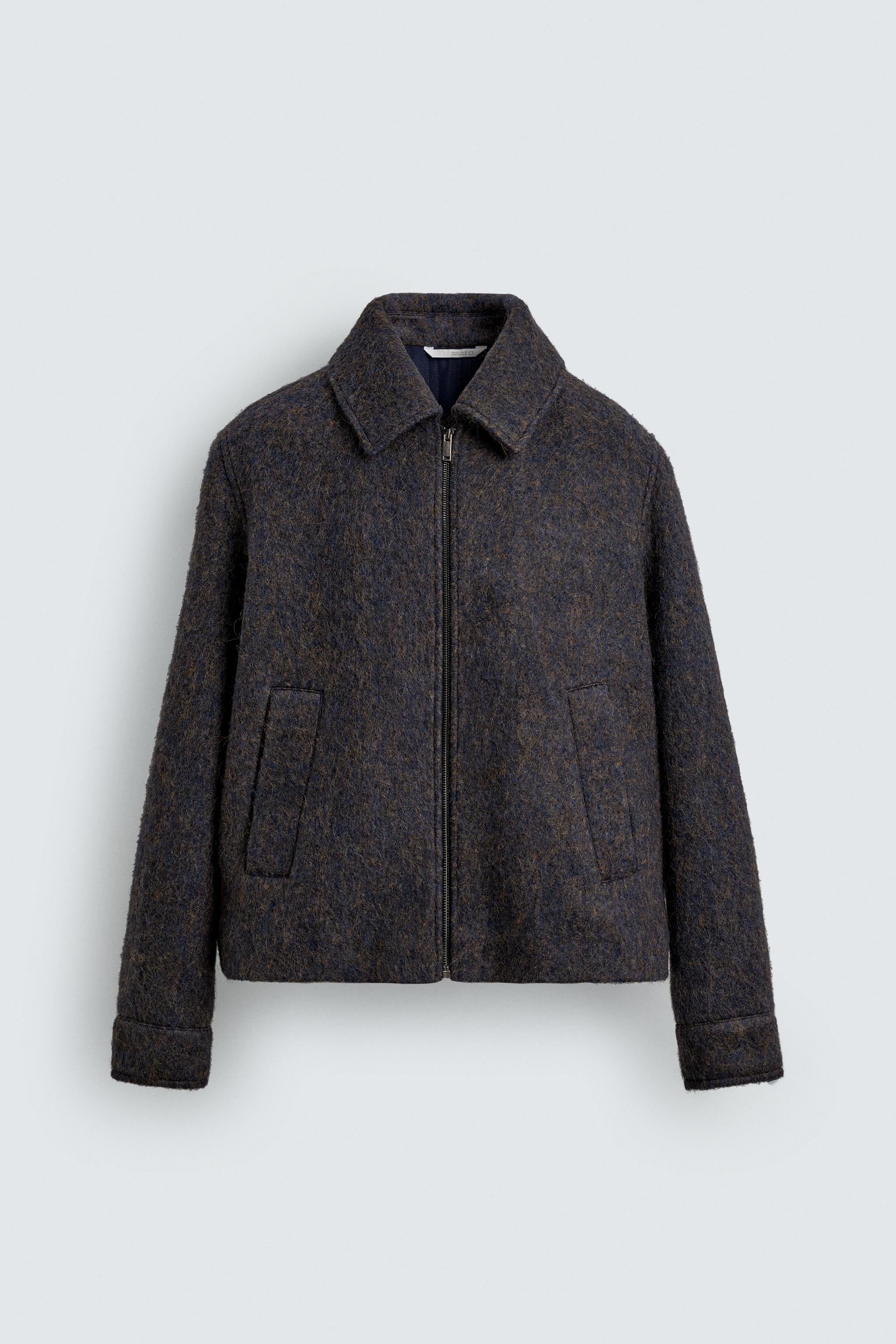 CROPPED FIT TEXTURED OVERSHIRT