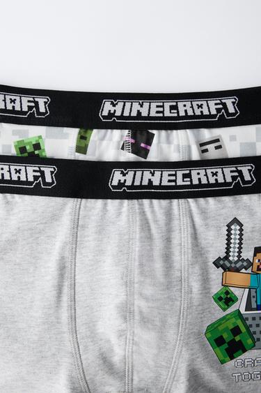 6-14 ANS/ LOT DE DEUX BOXERS MINECRAFT © MOJANG AB. ™ - Gris chiné de Zara - Image 1