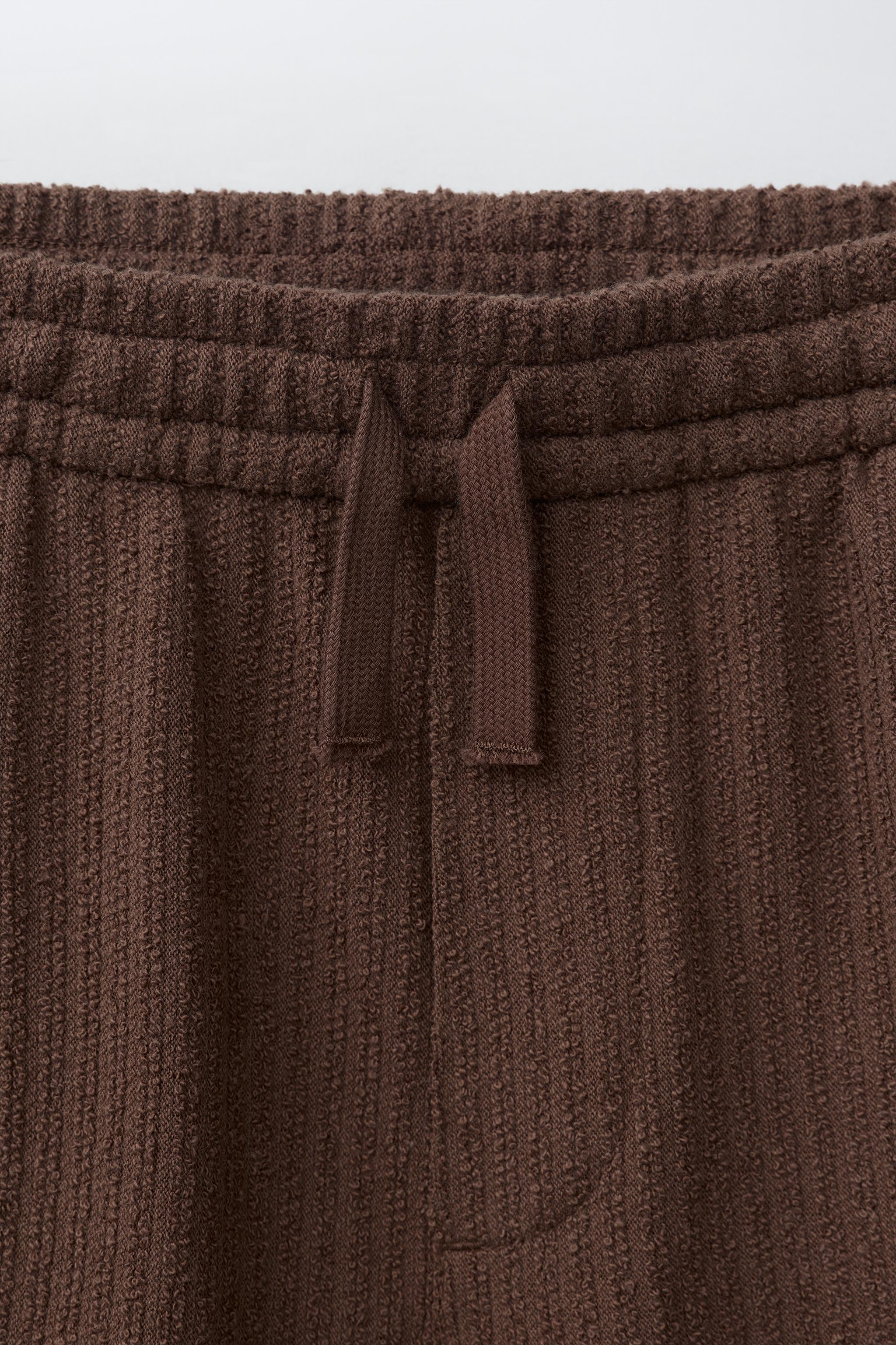 Детские шорты Zara TEXTURED RUSTIC SHORTS — фото 4