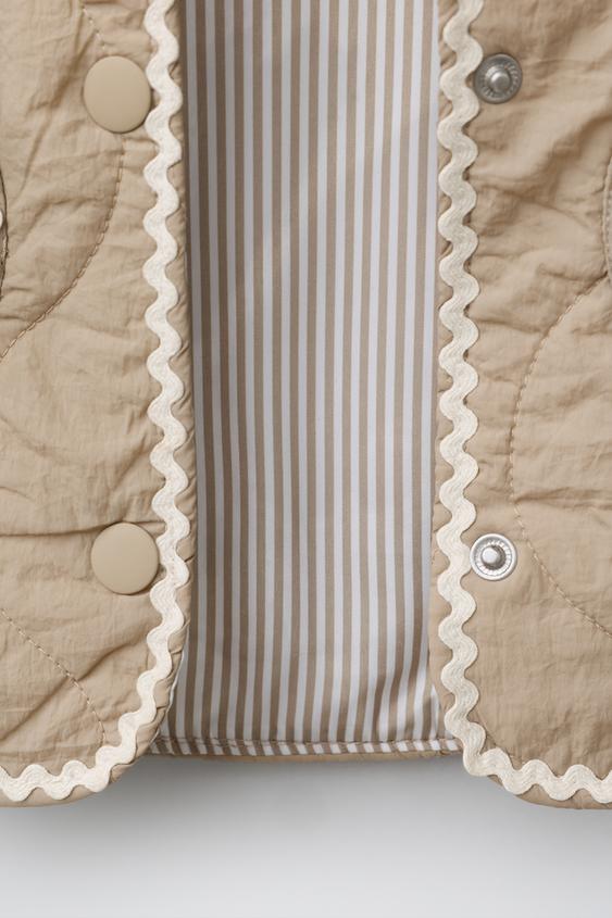 VESTE MATELASSÉE CŒURS - brun de Zara - Image 7