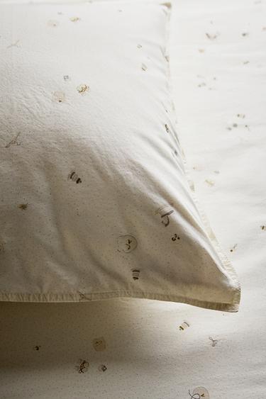 KIDS' PRINTED PILLOWCASE - Oyster-white by Zara