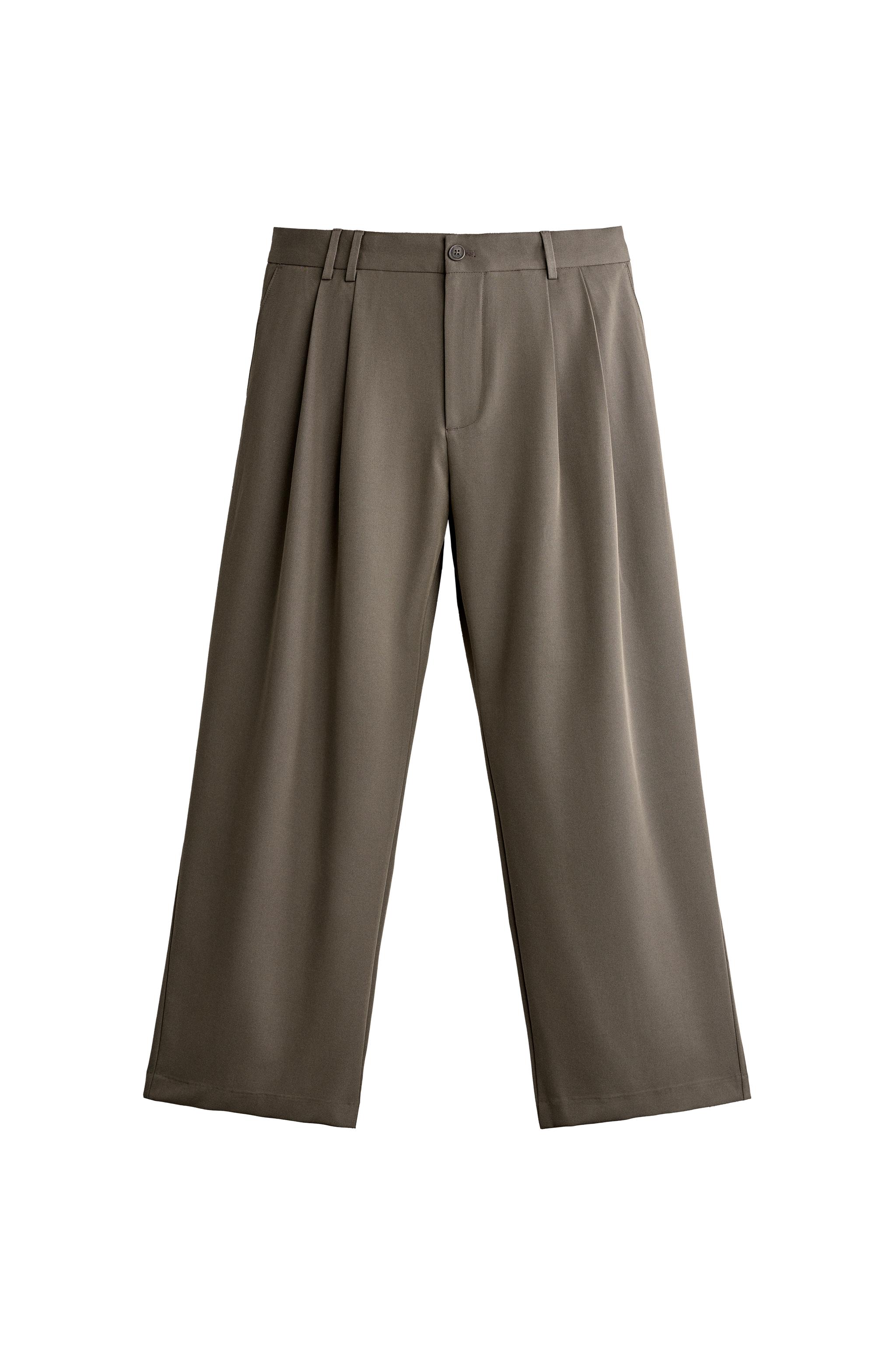 PANTALON WIDE FIT PLIEGUES