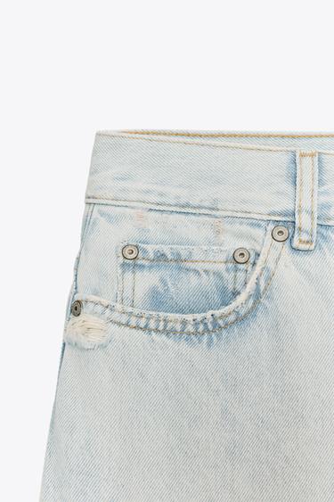 ZW COLLECTION HIGH-WAIST PALAZZO JEANS - Light blue by Zara - Image 6