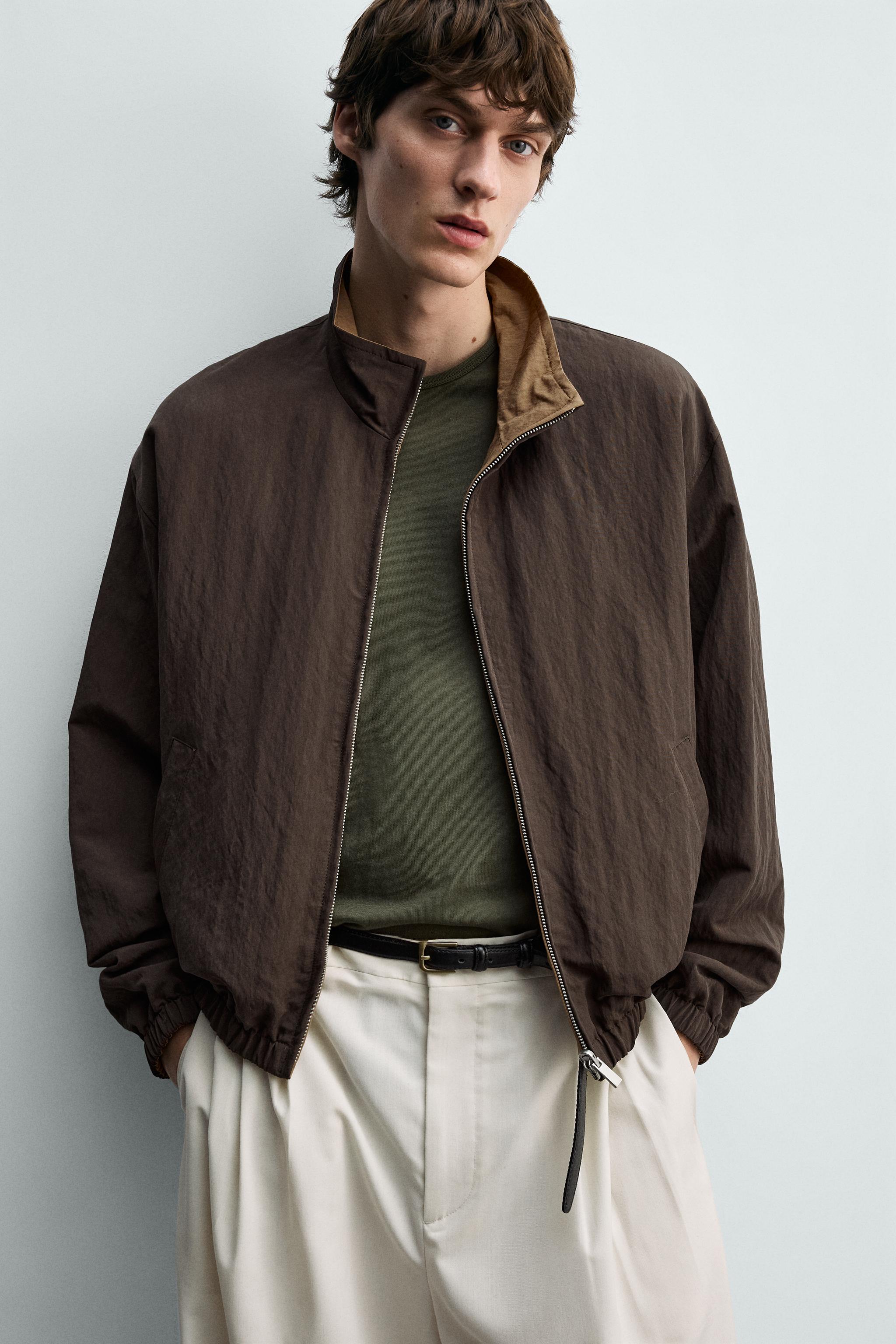 BLOUSON BOMBER FLUIDE RÉVERSIBLE