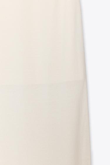 STRAIGHT KNIT SKIRT - Ecru by Zara - Image 7