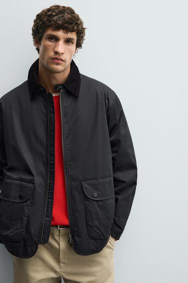 CONTRAST COLLAR PARKA - Dark grey by Zara - Image 4