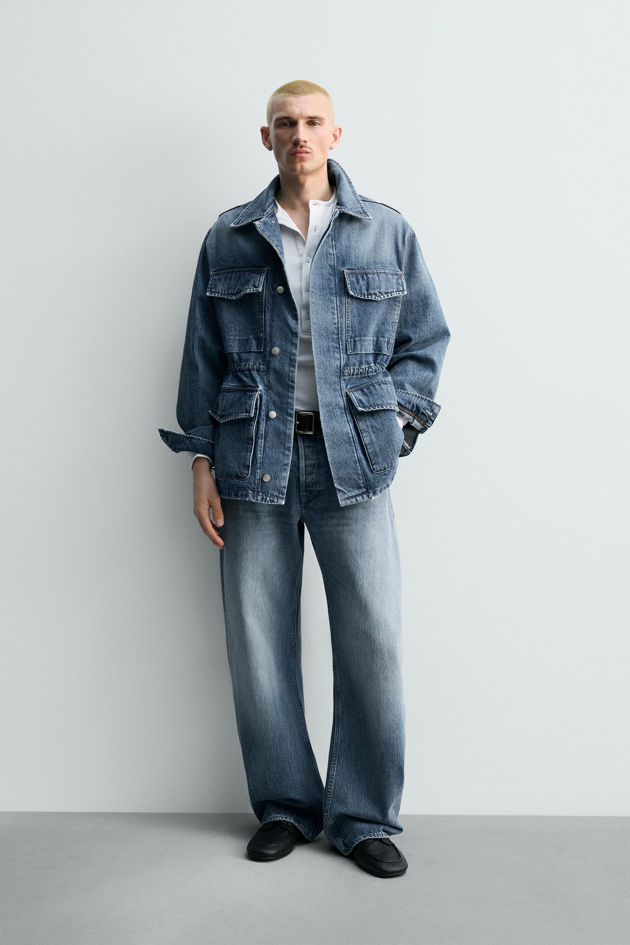 PARKA EN DENIM À POCHES UTILITY