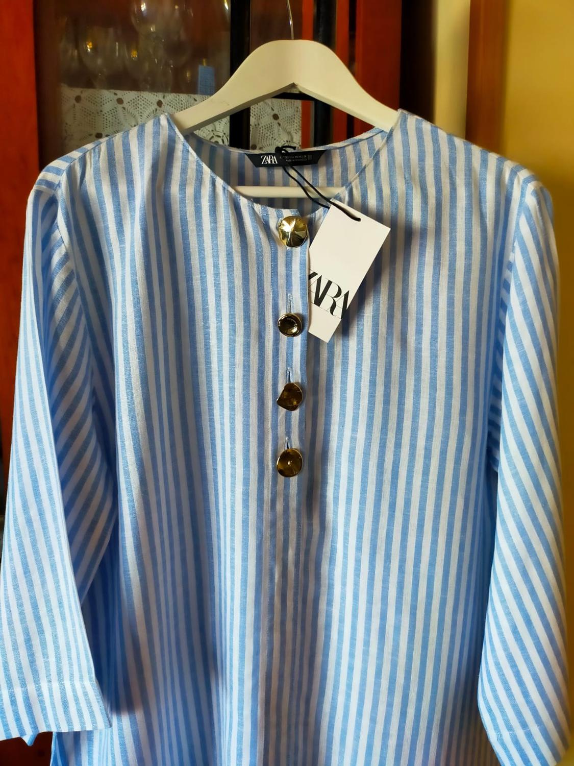 STRIPED LINEN BLEND SHIRT - Image 4