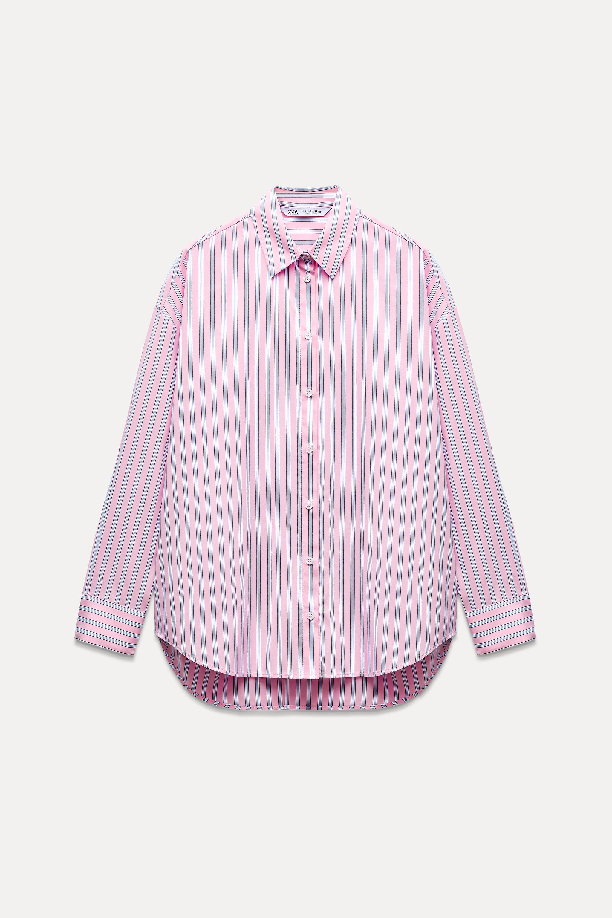 Camisa Popelin Camisa Rosada Zara Blusas Rosadas Elegantes Camisa