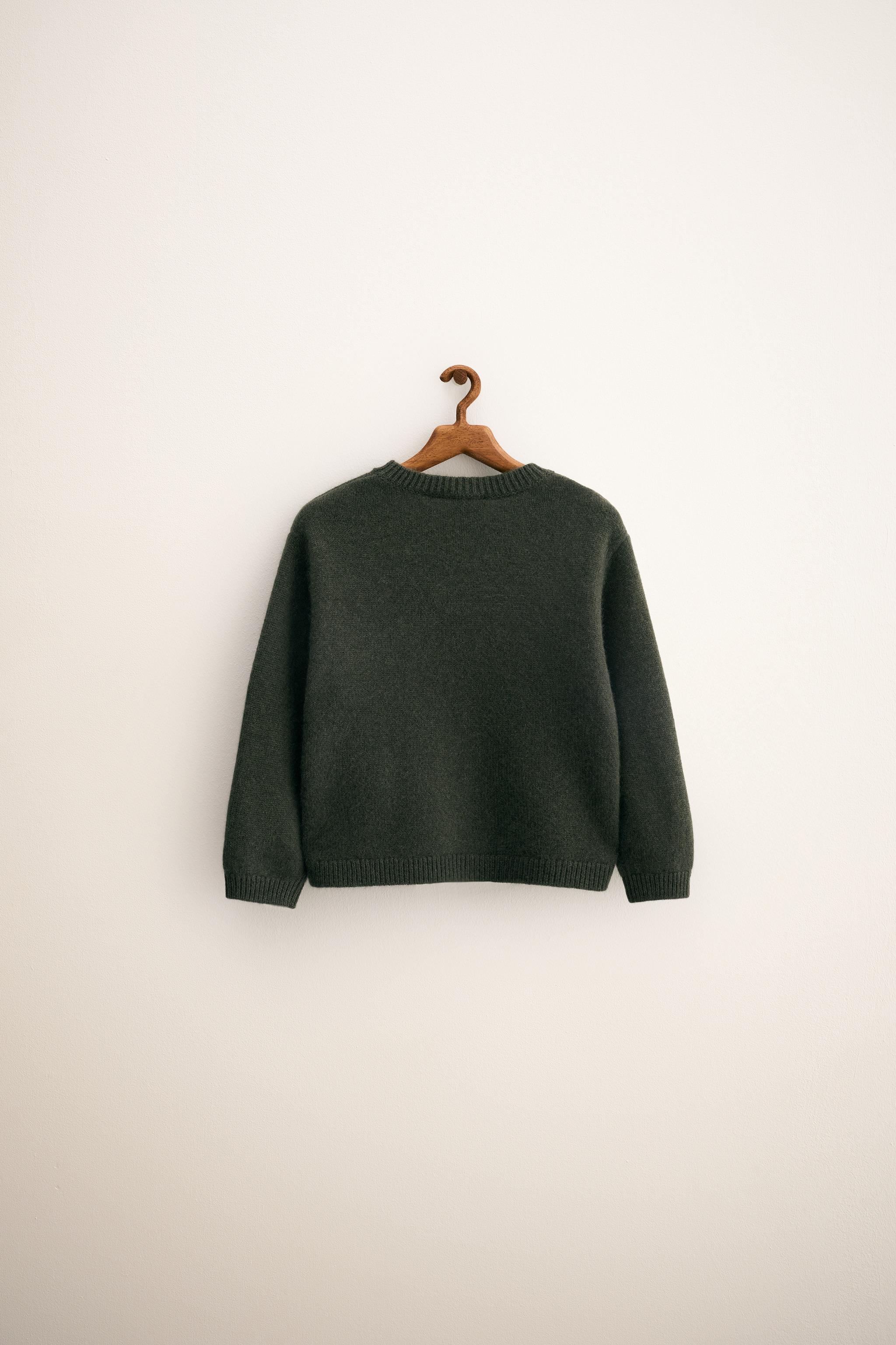 ZARA TIMELESS - 100%カシミヤニットセーター - ダークグリーン | ZARA
