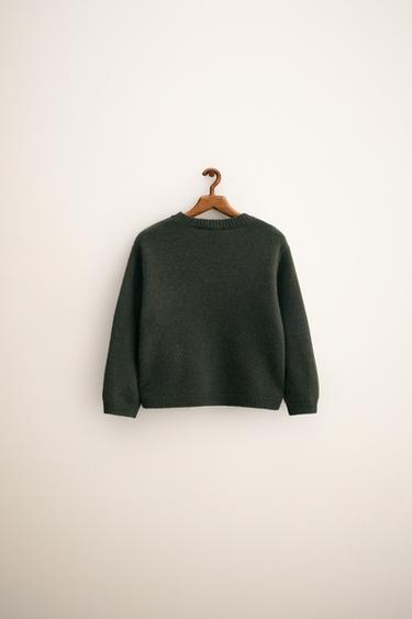 ZARA TIMELESS - PULL EN MAILLE 100% CACHEMIRE - Vert foncé de Zara - Image 1