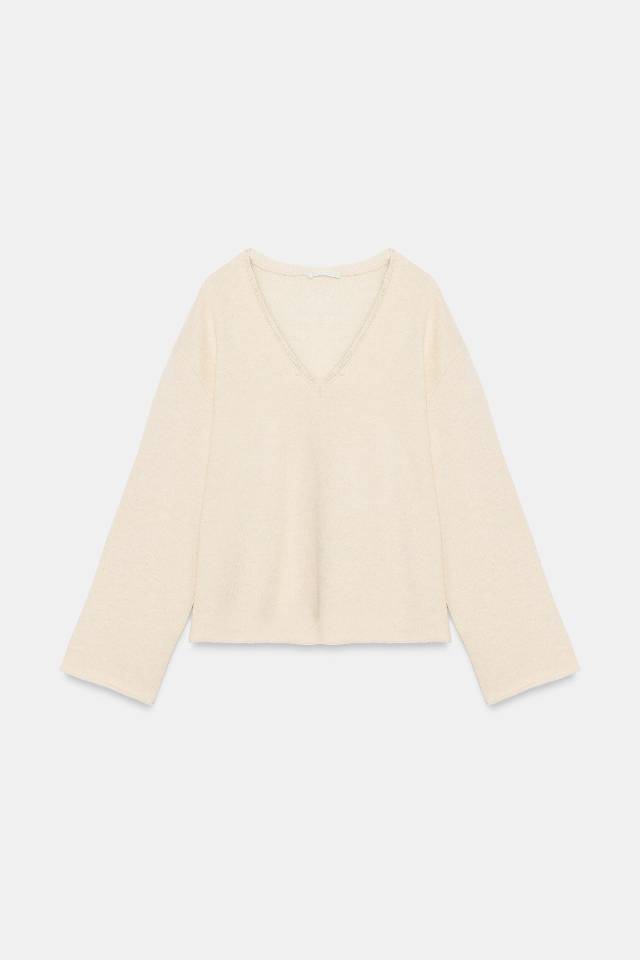 Zara RAW EDGE SWEATSHIRT — фото 8
