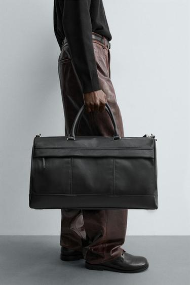 TEXTURED TRAVEL BAG - Black by Zara - Image 0