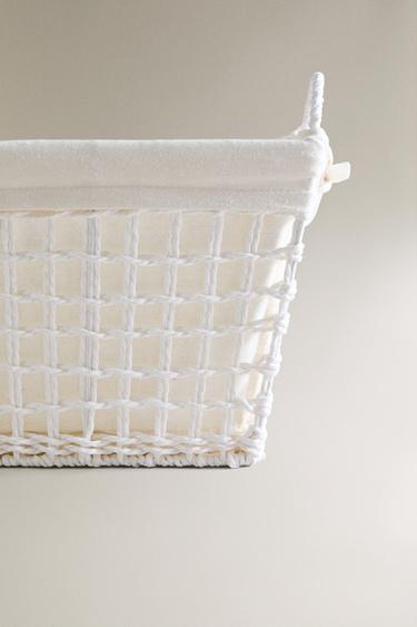 PANIER AVEC TISSU INTÉRIEUR - Ivoire de Zara - Image 4