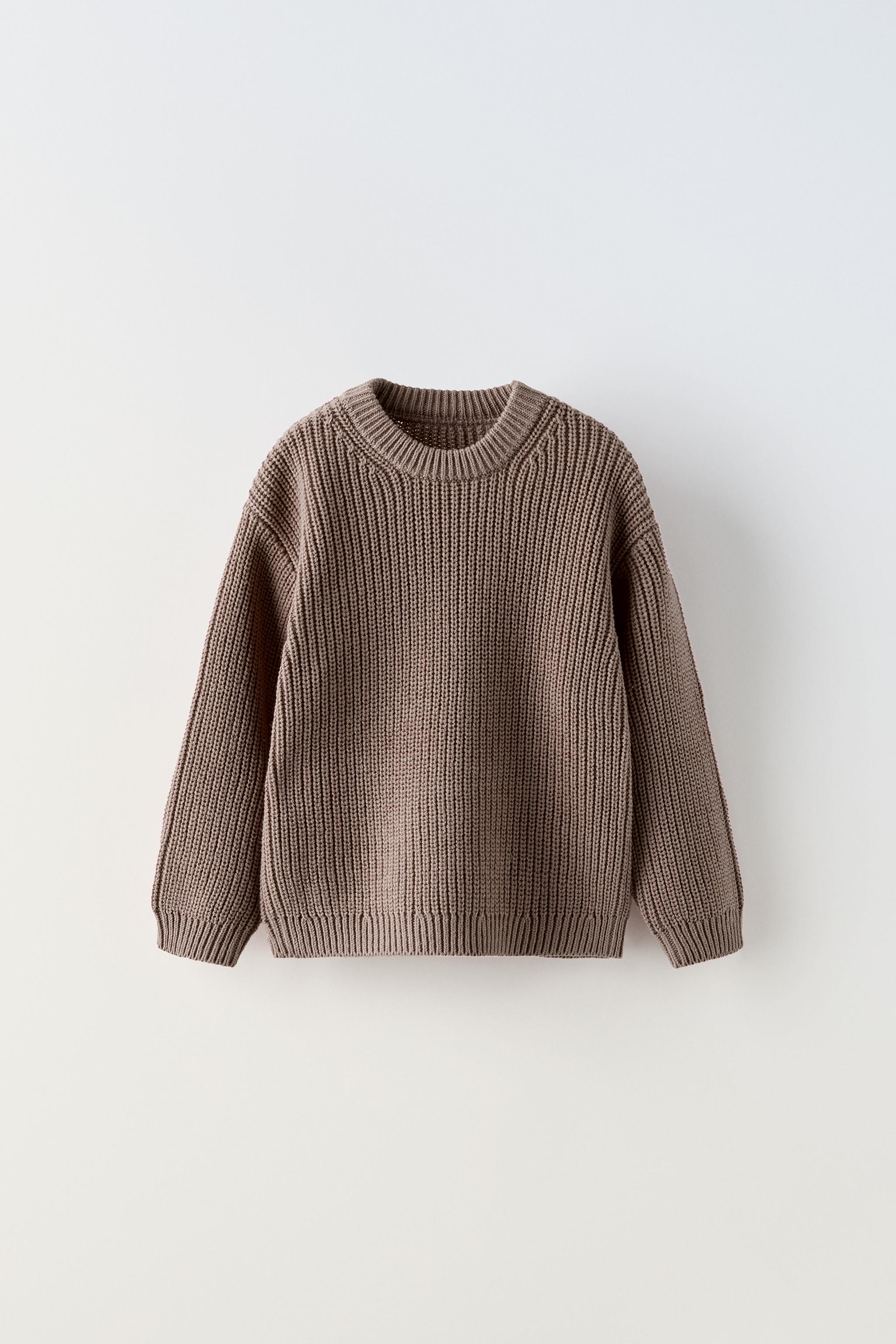 Zara knit sweatshirt sale