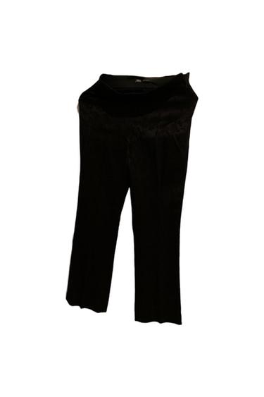 PANTALONI NERI IN JACQUARD