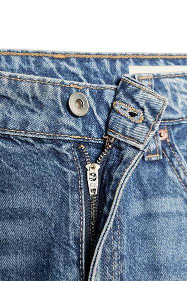 TRF BAGGY BALLOON MID-WAIST JEANS - Blue by Zara