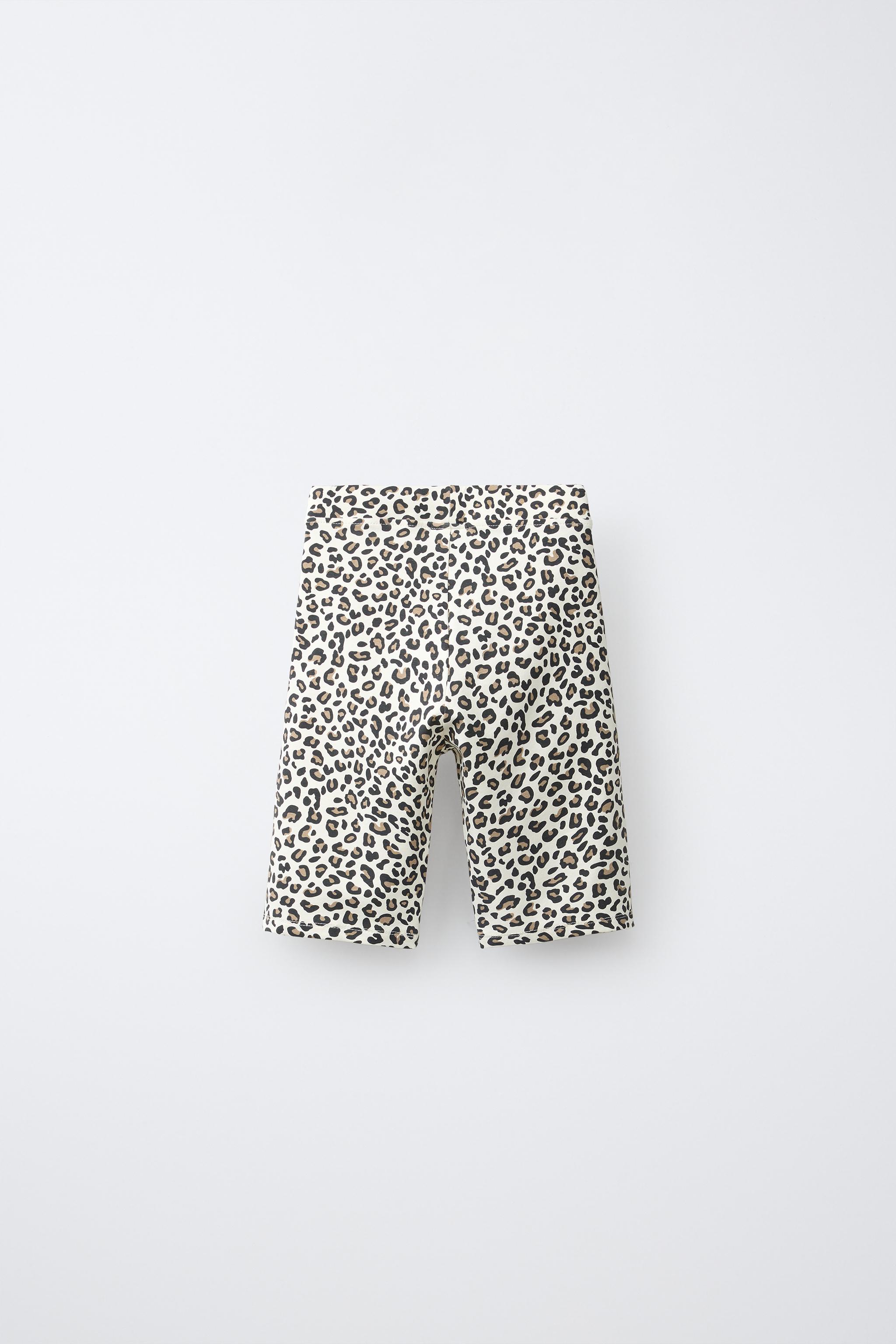 PLAIN BIKE SHORTS — Leopard
