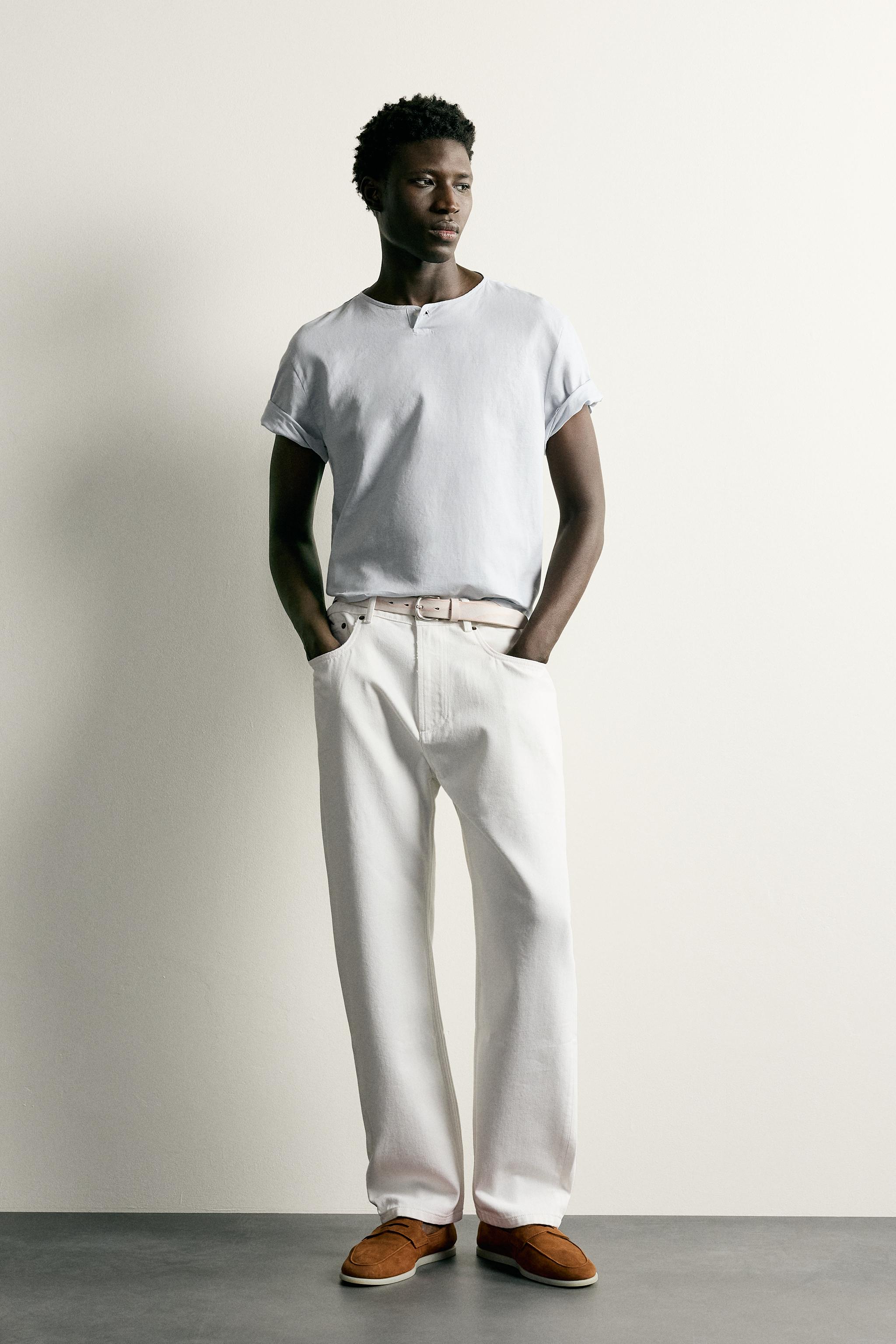 HEMP AND COTTON HENLEY SHIRT