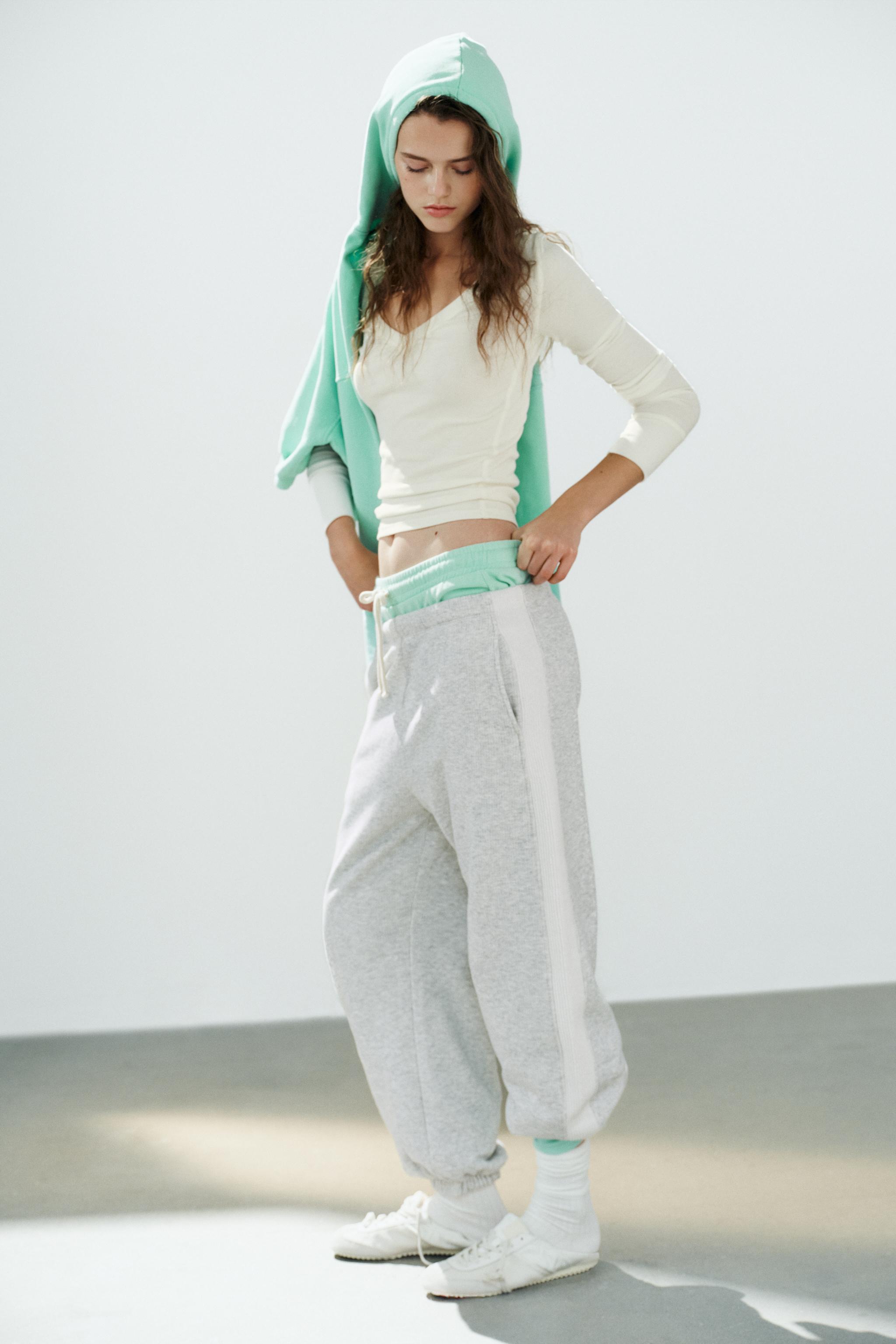 Long-Sleeve Ribbed T-Shirt — Oyster-white