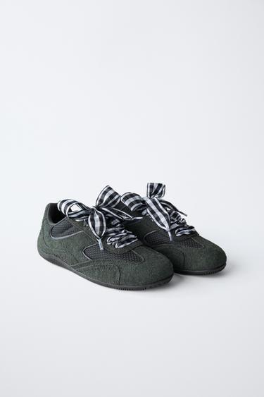 TENNIS À CARREAUX VICHY - Gris anthracite de Zara - Image 1