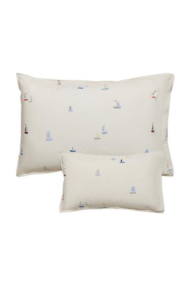 KIDS' COTTON BOAT PILLOWCASE - Multicoloured by Zara