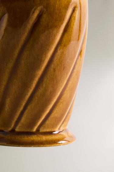 MUSTARD YELLOW RAISED DESIGN TOOTHBRUSH HOLDER - Mustard by Zara - Image 3