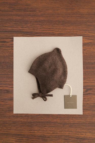 ZARA TIMELESS - 100% CASHMERE BONNET - Brown by Zara
