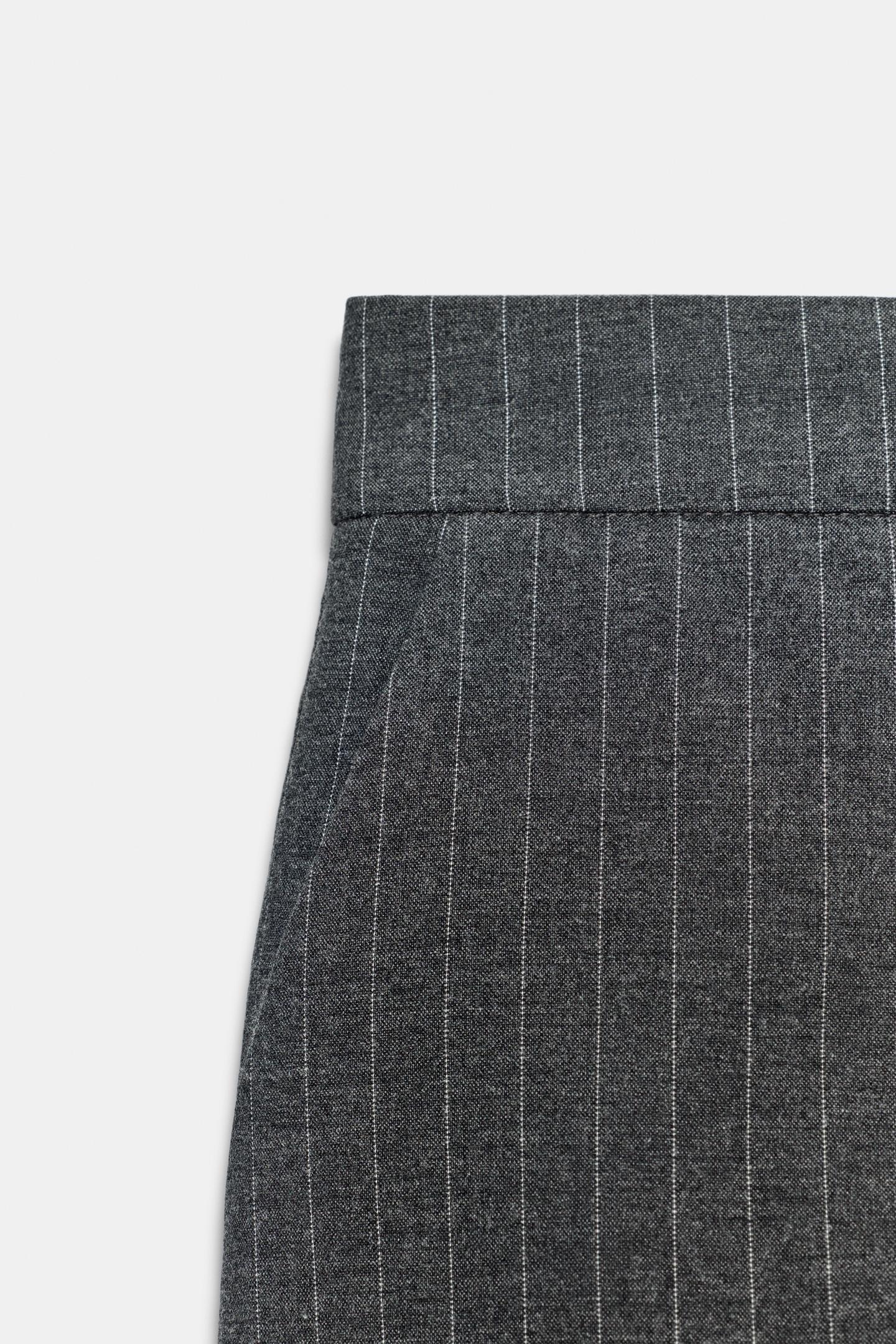 Женская юбка Zara Skirt, цвет: Антрацитовый серый — фото 7