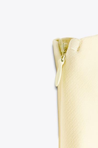 ROBE MI-LONGUE ASYMÉTRIQUE AJOURÉE - Jaune de Zara - Image 5