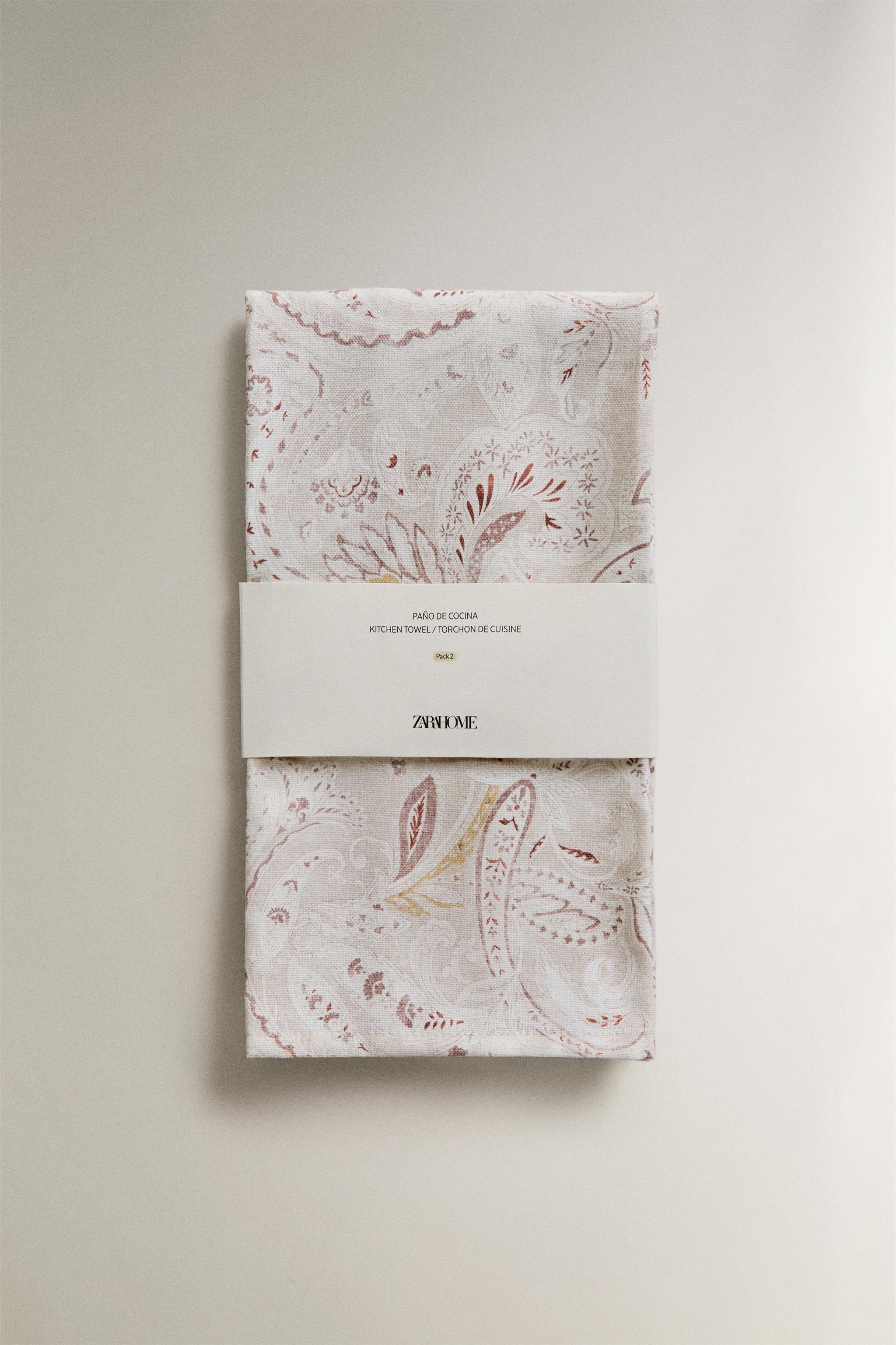 PACK OF PAISLEY PRINT TEA TOWELS (PACK OF 2)