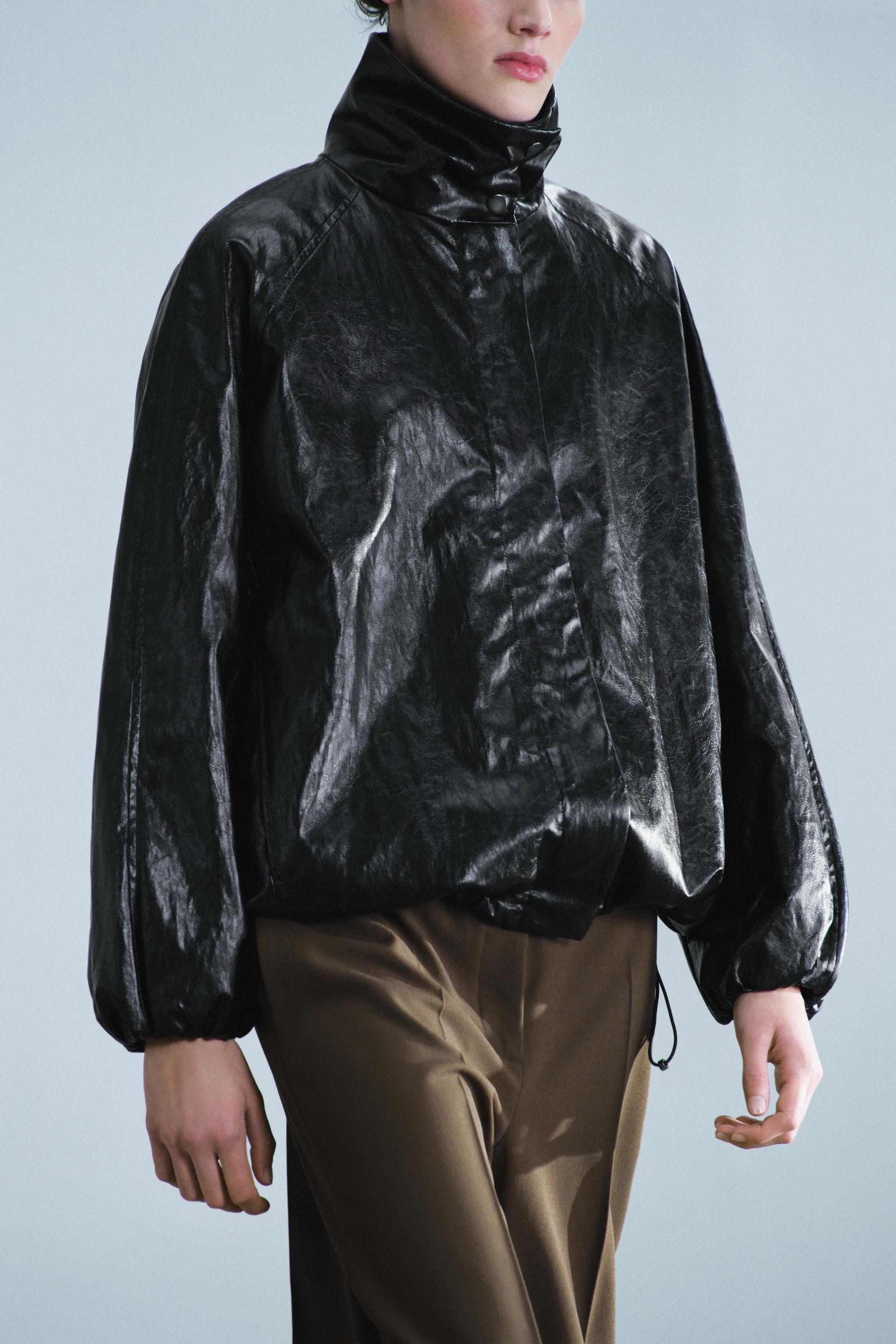 Zara ZW COLLECTION BOMBER CEKET görsel 3
