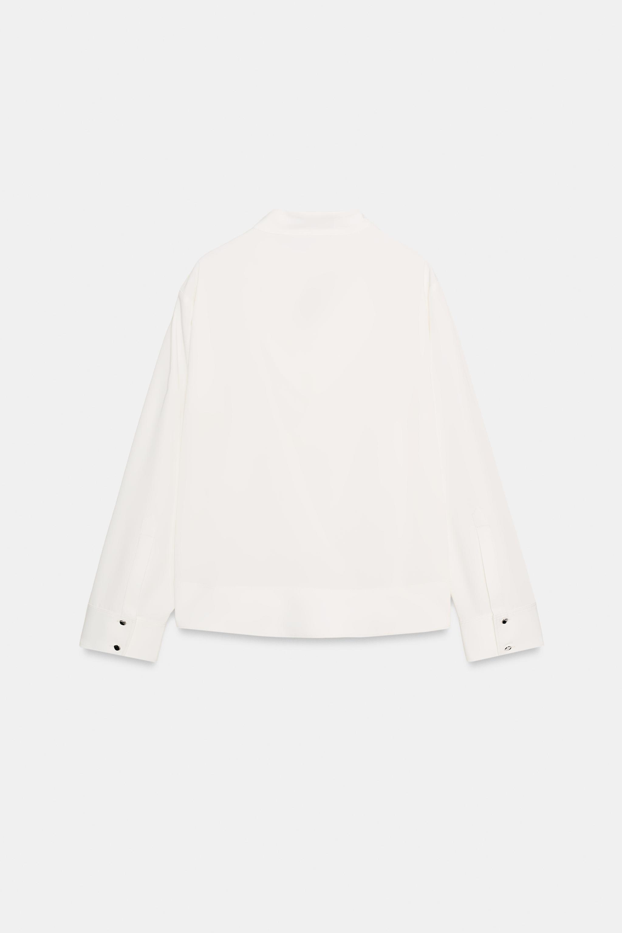 TIE-NECK SHIRT